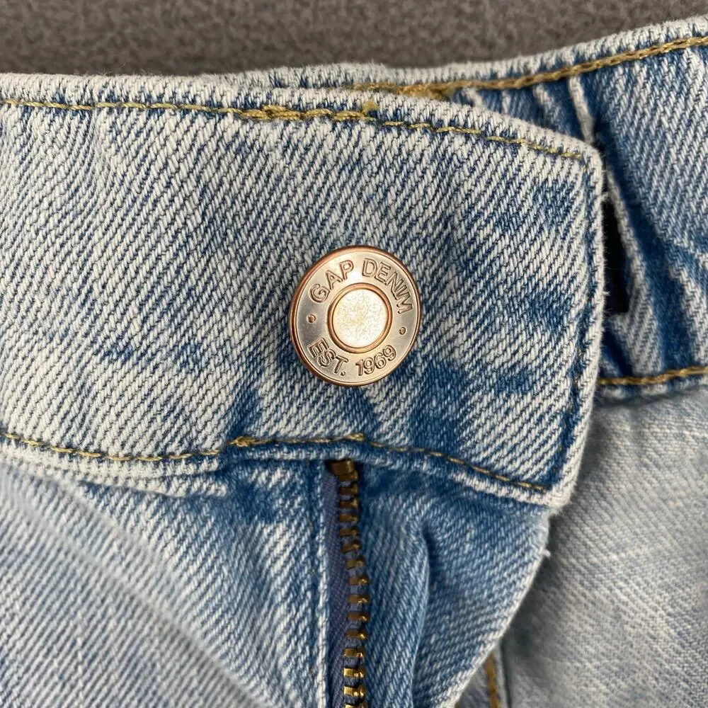 Gap Easy Utility‎ Denim Shorts Womens XXL Light Wash Blue Pockets Casual
